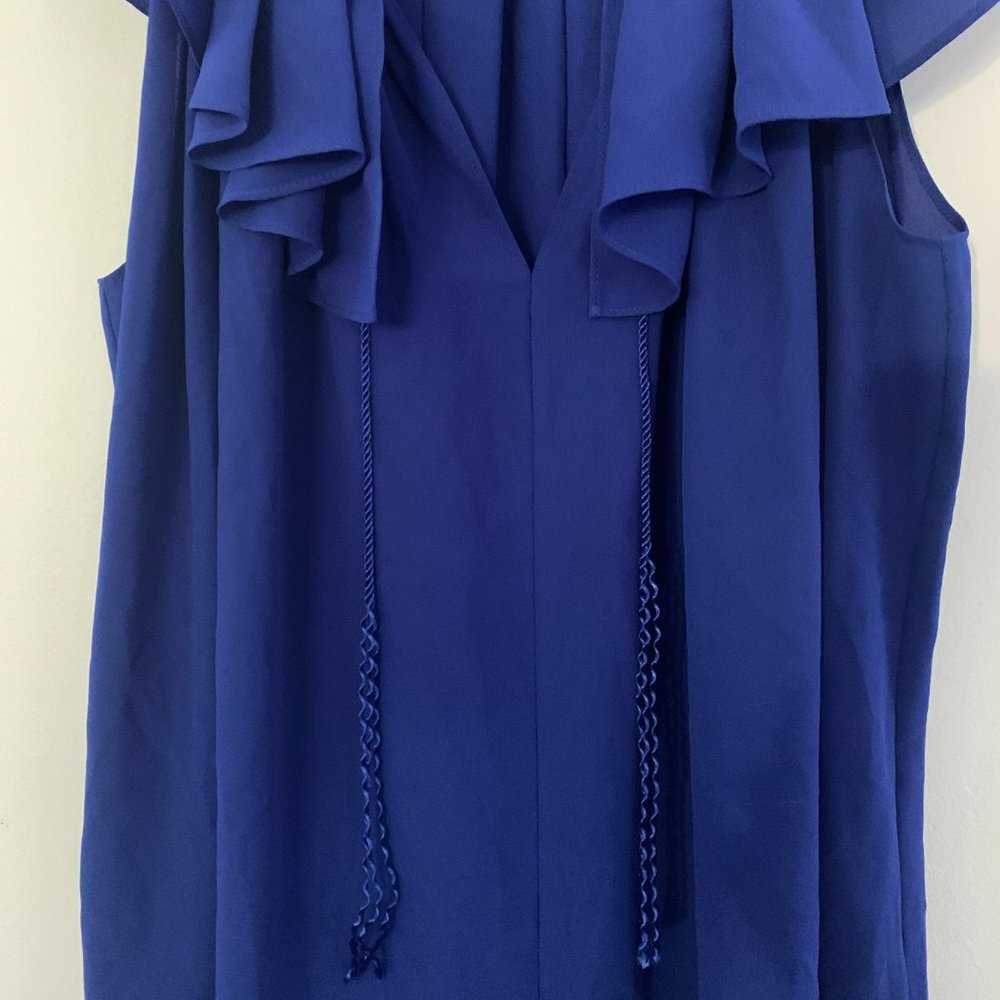 Kate Spade Blue Ruffled Top - Picture 8 of 12